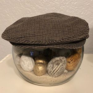 3 Janie and Jack herringbone caps 6-12 months